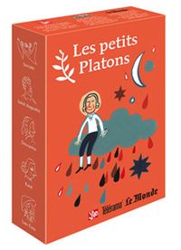 COFFRET ORANGE CINQ PETITS PLATONS - DIVIN SOCRATE, SAINT AUGUSTIN...