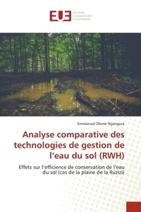 Analyse comparative des technologies de gestion de l'eau du sol (RWH)