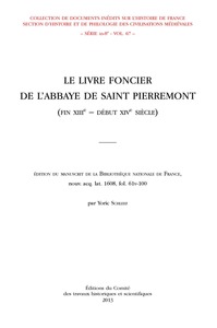 Livre foncier de l'abbaye de saint pierremont
