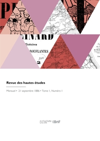 Revue des hautes études