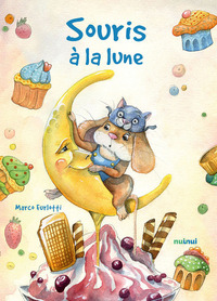 Souris à la lune