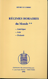 RéGIMES HORAIRES POUR LES AUTR