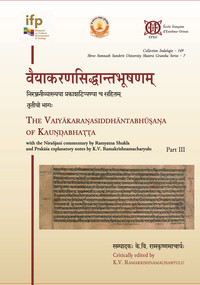 The Vaiyakaranasiddhantabhussanna of Kaundabhatta