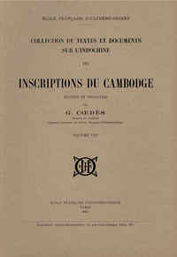 Inscriptions du Cambodge (Tome 8)