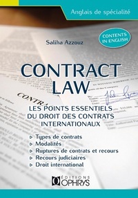 Contract law - Les points essentiels du droit des contrats internationaux