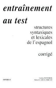 Entraînement au test - structures syntaxiques de l'espagnol