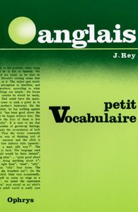 Petit vocabulaire anglais