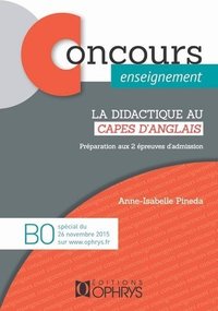 La didactique au CAPES d'anglais - préparation aux 2 épreuves d'admission