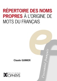 Répertoire des noms propres à l’origine de mots du français