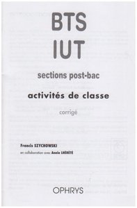 BTS, IUT - sections post-bac