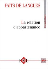 La relation d'appartenance n 07