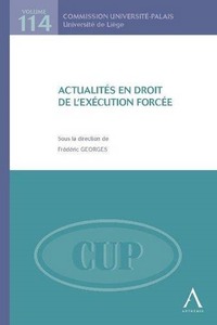 ACTUALITES EN DROIT DE L'EXECUTION FORCEE - SOUS LA DIRECTION DE FREDERIC GEORGES