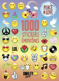 1000 stickers émoticônes - Peace & Love