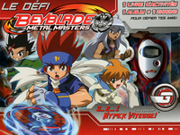 Coffret defi beyblade avec 1 livre d'activité + 1album + 1 chrono