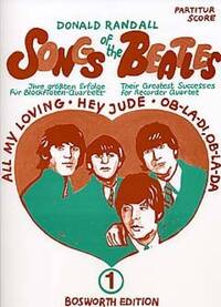 SONGS OF THE BEATLES VOL.1 (RECORDER QUARTET) - SCORES/PARTS