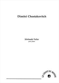 DIMITRI CHOSTAKOVICH : SERENADE VALSE - RECUEIL - PIANO - D'APRES LA VALSE N 2 DE LA SUITE DE JAZZ