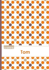 Le carnet de Tom - Lignes, 96p, A5 - Ronds Orange Gris Violet