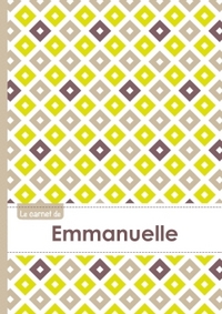 Le carnet d'Emmanuelle - Lignes, 96p, A5 - Carré Poussin Gris Taupe