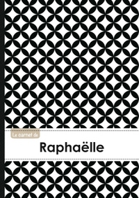 Le carnet de Raphaëlle - Lignes, 96p, A5 - Ronds Noir et Blanc