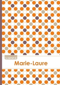 Le carnet de Marie-Laure - Lignes, 96p, A5 - Ronds Orange Gris Violet