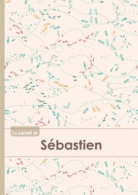 CARNET SEBASTIEN LIGNES,96P,A5 POISSONS