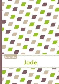 LE CARNET DE JADE - LIGNES, 96P, A5 - PETALES VERT TAUPE GRIS