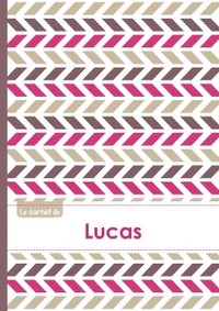 Le carnet de Lucas - Lignes, 96p, A5 - Motifs Violet Gris Taupe