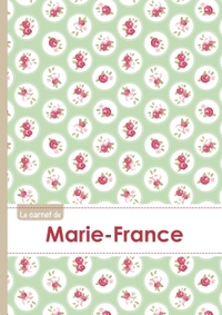 Le carnet de Marie-France - Lignes, 96p, A5 - Roses Tea time