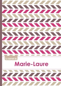 Le carnet de Marie-Laure - Lignes, 96p, A5 - Motifs Violet Gris Taupe