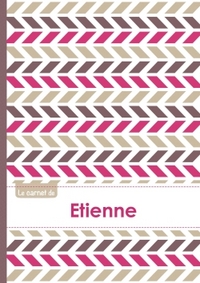 Le carnet d'Etienne - Lignes, 96p, A5 - Motifs Violet Gris Taupe