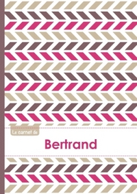 Le carnet de Bertrand - Lignes, 96p, A5 - Motifs Violet Gris Taupe