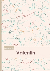 CARNET VALENTIN LIGNES,96P,A5 POISSONS