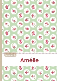 Le carnet d'Amélie - Lignes, 96p, A5 - Roses Tea time