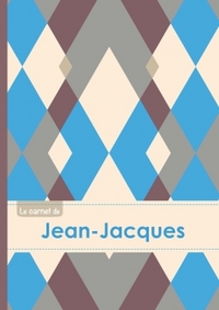 Le carnet de Jean-Jacques - Lignes, 96p, A5 - Jacquard Bleu Gris Taupe