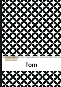 CARNET TOM LIGNES,96P,A5 RONDSNOIRETBLANC