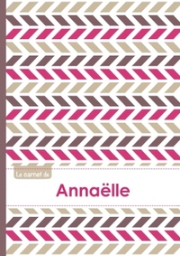 Le carnet d'Annaëlle - Lignes, 96p, A5 - Motifs Violet Gris Taupe