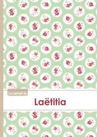Le carnet de Laëtitia - Lignes, 96p, A5 - Roses Tea time