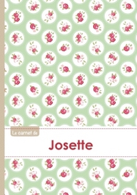 Le carnet de Josette - Lignes, 96p, A5 - Roses Tea time