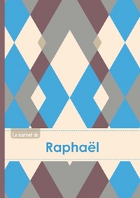 Le carnet de Raphaël - Lignes, 96p, A5 - Jacquard Bleu Gris Taupe