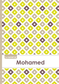 Le carnet de Mohamed - Lignes, 96p, A5 - Carré Poussin Gris Taupe