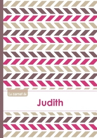 Le carnet de Judith - Lignes, 96p, A5 - Motifs Violet Gris Taupe