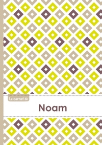 Le carnet de Noam - Lignes, 96p, A5 - Carré Poussin Gris Taupe