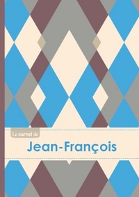 Le carnet de Jean-François - Lignes, 96p, A5 - Jacquard Bleu Gris Taupe