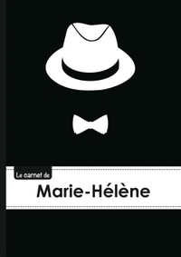 Le carnet de Marie-Hélène - Lignes, 96p, A5 - Chapeau et N ud papillon