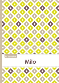 Le carnet de Milo - Lignes, 96p, A5 - Carré Poussin Gris Taupe