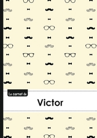 CARNET VICTOR LIGNES,96P,A5 MOUSTACHEHISPTER