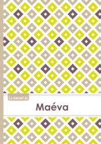 Le carnet de Maéva - Lignes, 96p, A5 - Carré Poussin Gris Taupe