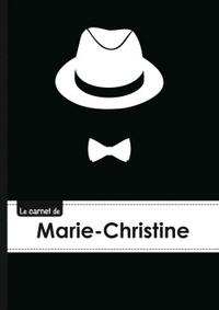 Le carnet de Marie-Christine - Lignes, 96p, A5 - Chapeau et N ud papillon