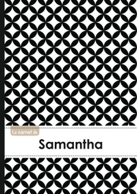 Le carnet de Samantha - Lignes, 96p, A5 - Ronds Noir et Blanc