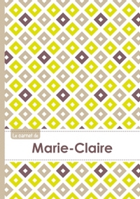 Le carnet de Marie-Claire - Lignes, 96p, A5 - Carré Poussin Gris Taupe